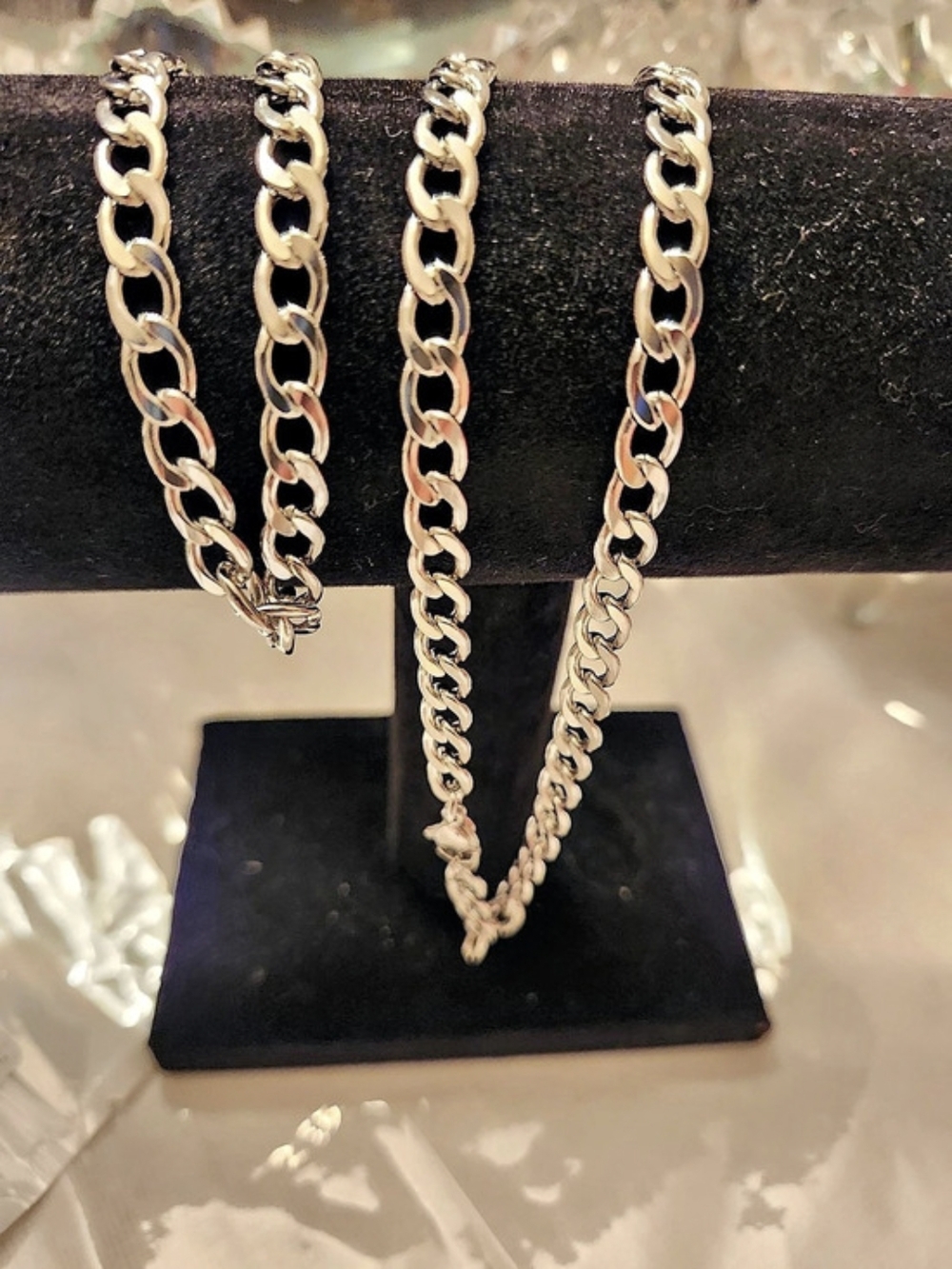 Chain Necklace & Bracelet - STAINLESS STEEL- Men